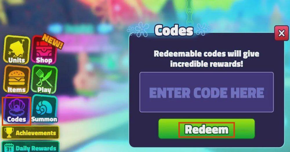 How to Redeem SpongeBob Tower Defense Codes